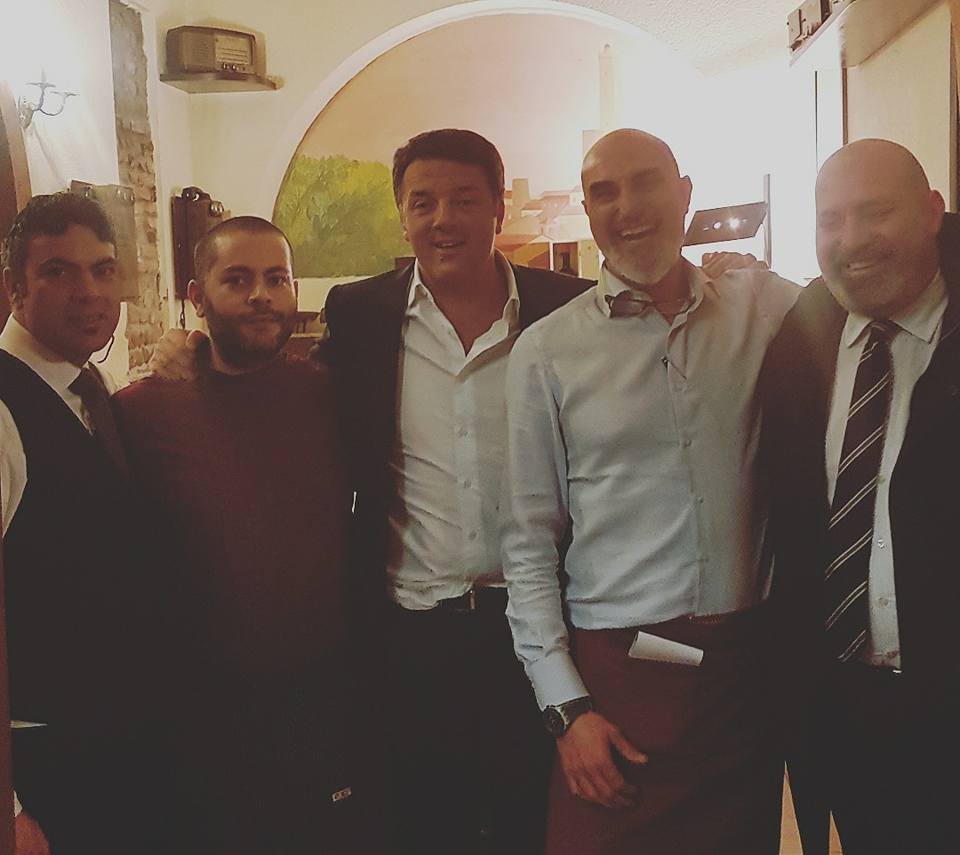 Renzi at the restaurant