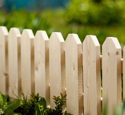 wooden fencing