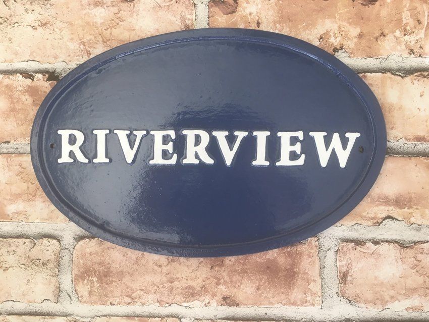 Riverview home plaque