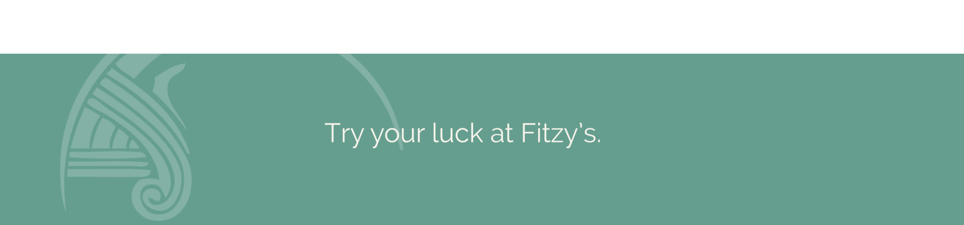 A green background with the words try your luck at fly 's on it