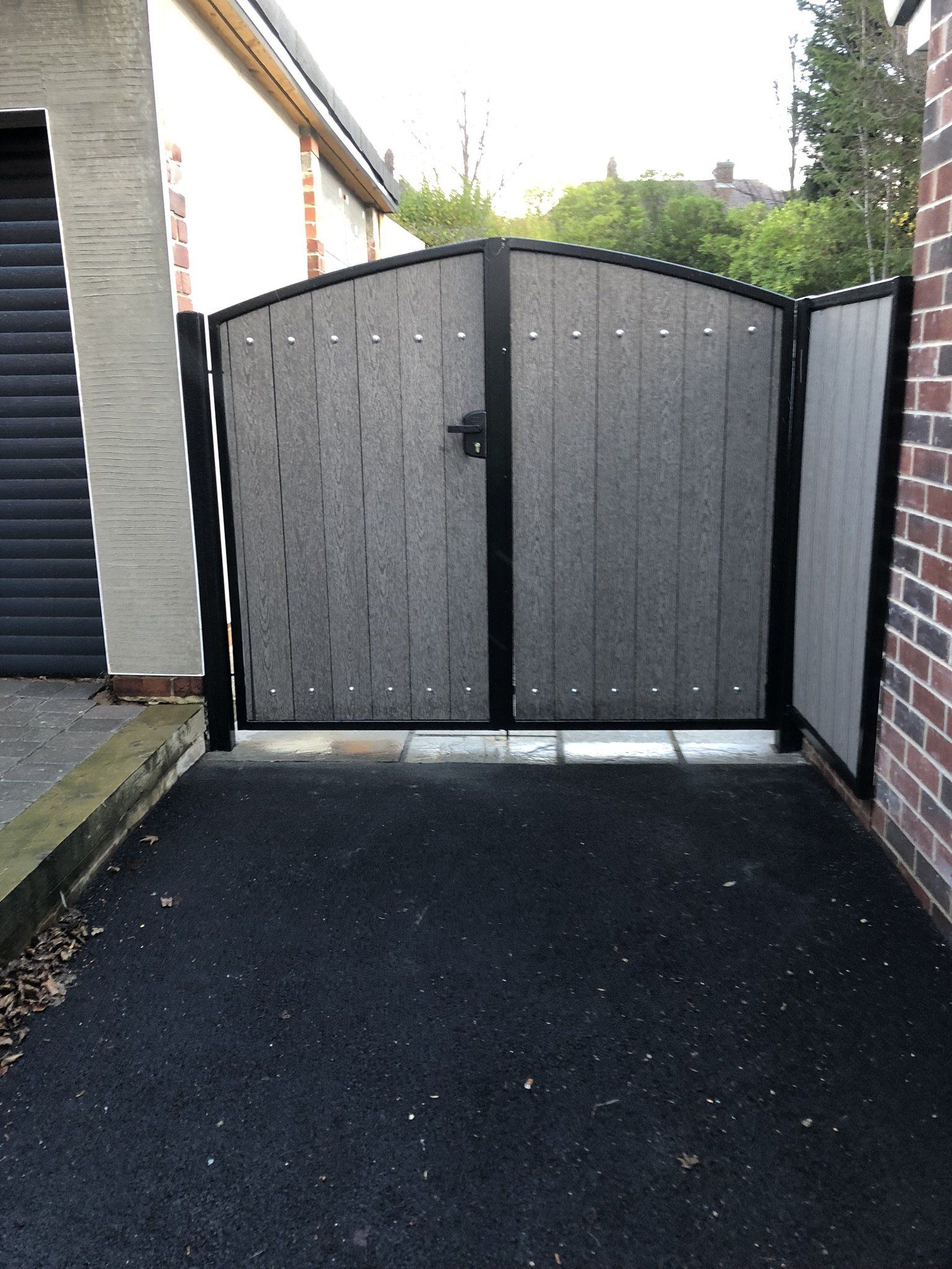 Grey ringed Composite Gates Sheffield