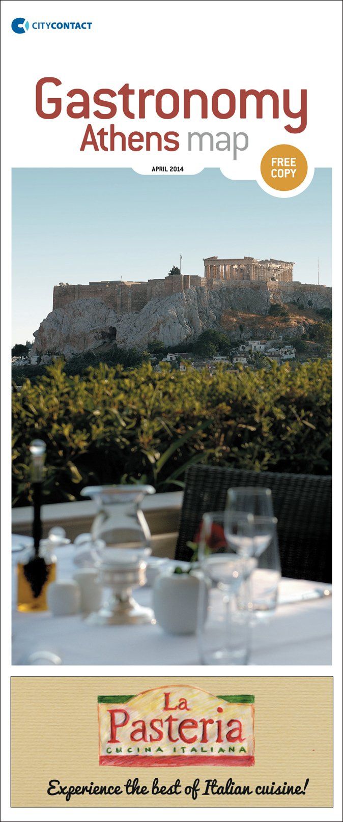 Χάρτης φαγητού και ποτού, Food & Drink Athens Map