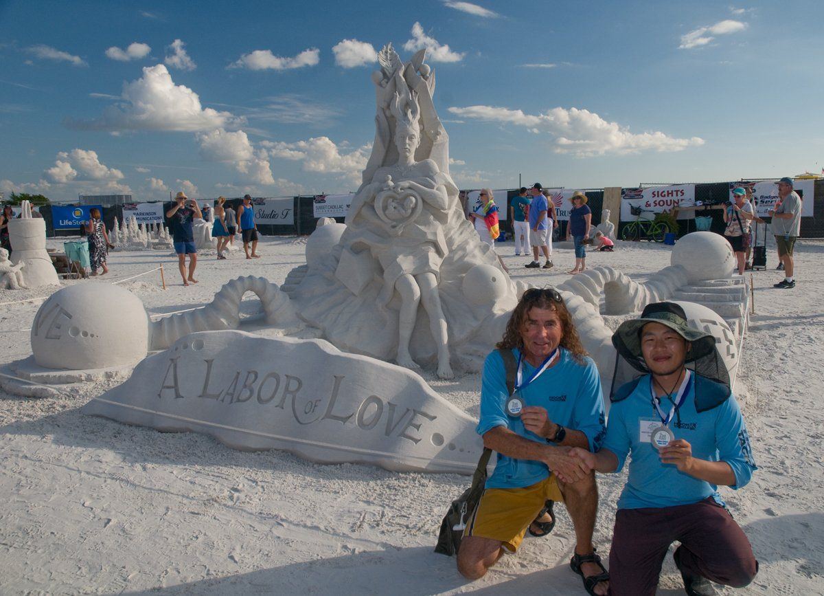 sand sculpture artist jimmy buffet margaritaville