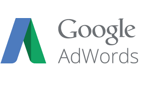 A google adwords logo with a blue and green a on a white background.