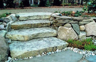Outdoor Hardscape — Stone Steps Design in Midland, MI Outdoor Hardscape — Stone Steps Design in Midland, MI