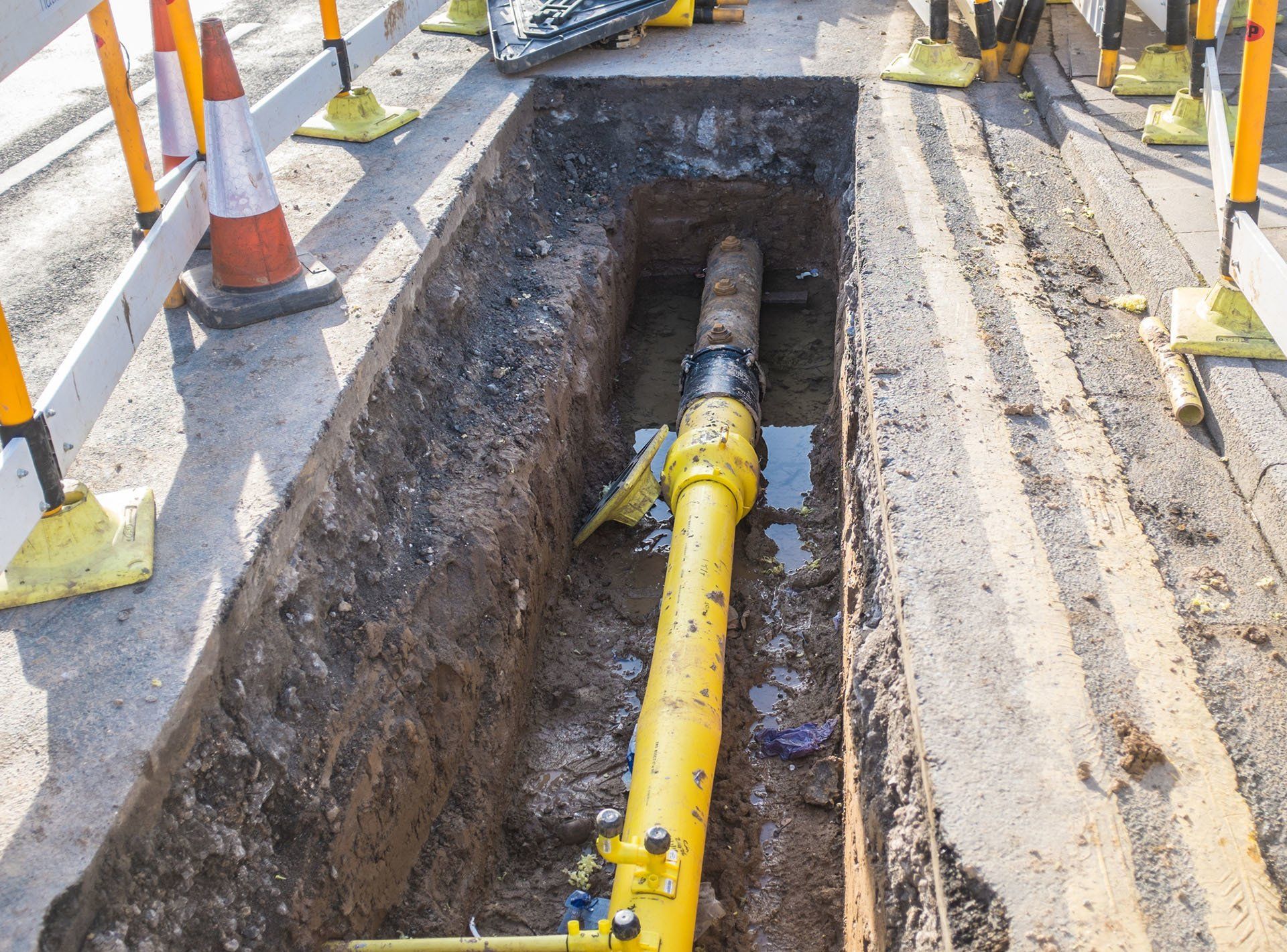 Sewer Cut-Offs — Repairing a Water Main in Staten Island, NY Sewer Cut-Offs — Repairing a Water Main in Staten Island, NY