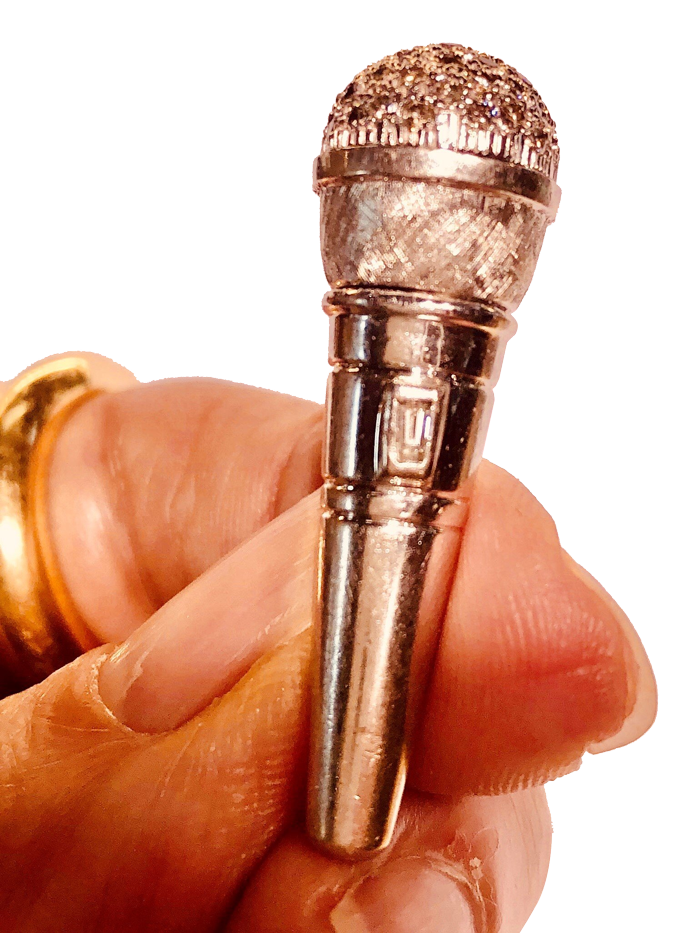 Microphone Charm — Palm Beach, FL — Patti Esbia Antique & Estate Jewelry