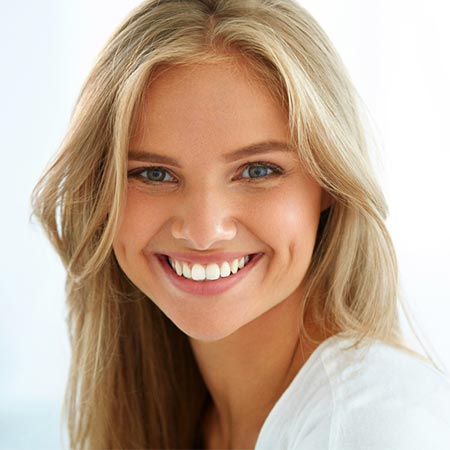 young woman smiling