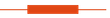 A red square with two lines going through it on a white background.