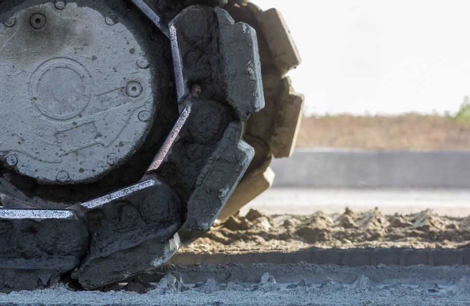 macchina edile in cantiere