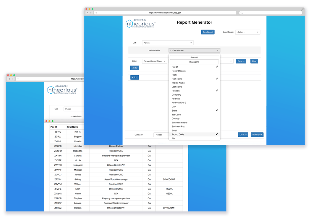 Registration Report Generator