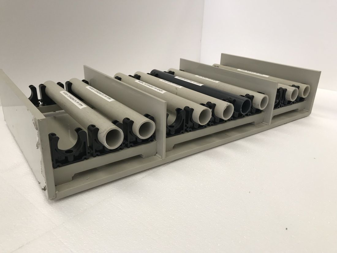 canali a soffitto di un impianto di aspirazione