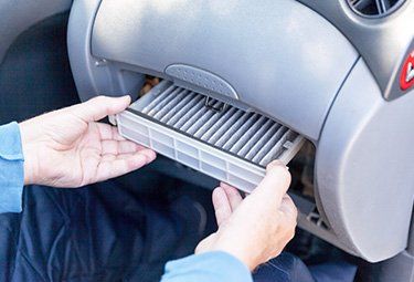 Man Holding Air Conditioner Filter — Amarillo, TX — Miller Radiator & Air Conditioning