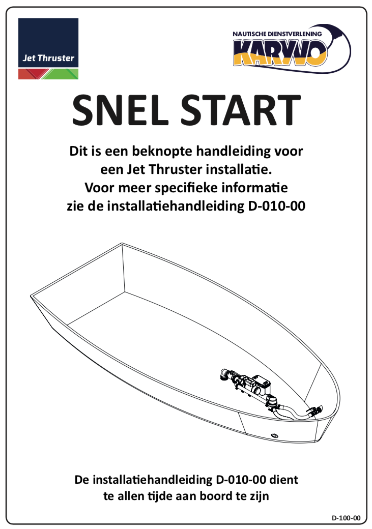 Front page of a Jet Thruster manual