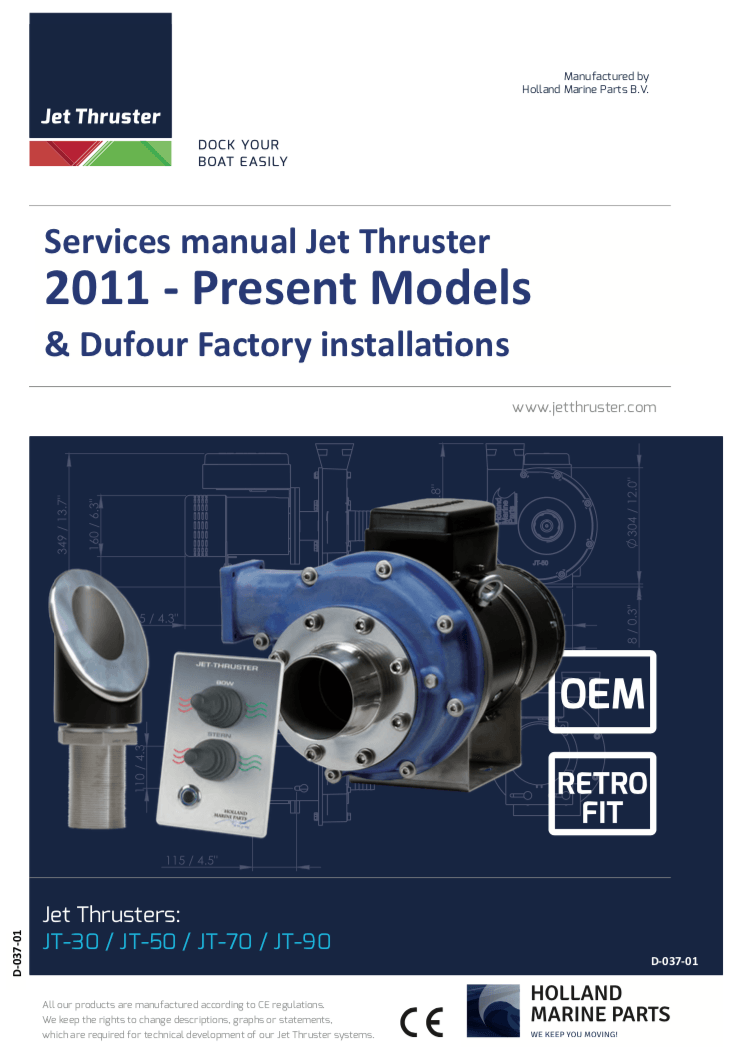 Front page of a Jet Thruster manual