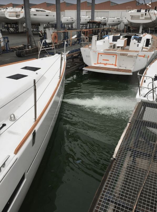 Dufour Factory test of JT90 Combi Jet Thruster