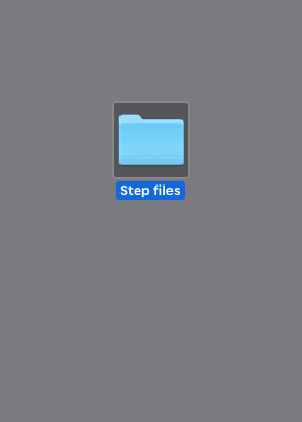 Icon for stepfile downloads