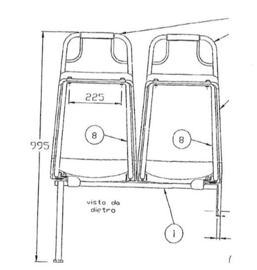 Sedili per pullman per scuole