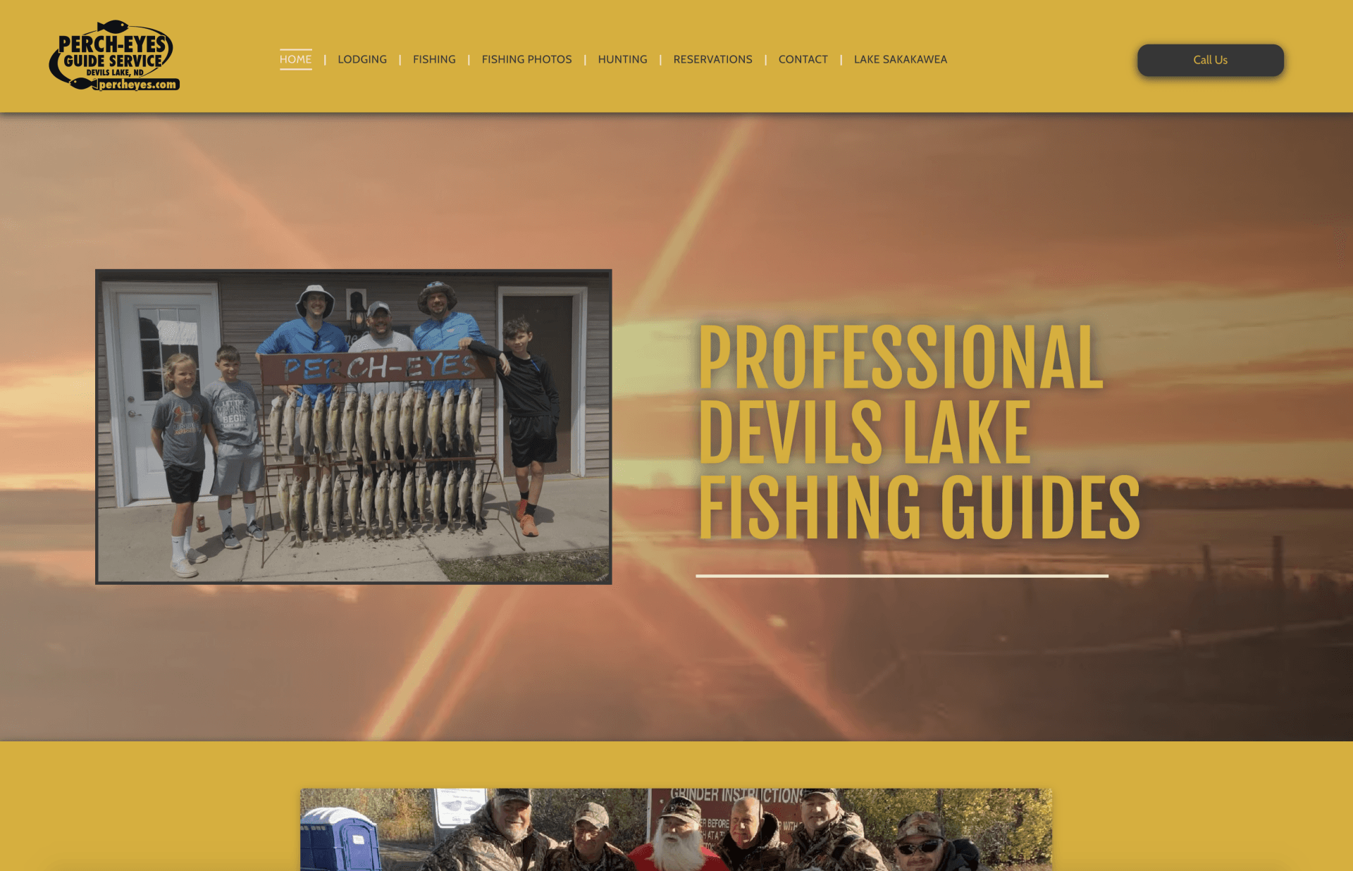 fishing guide & charter website design