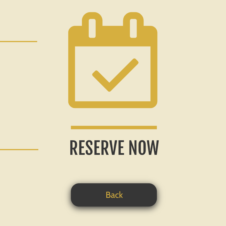 A calendar with a check mark and the words reserve now below it
