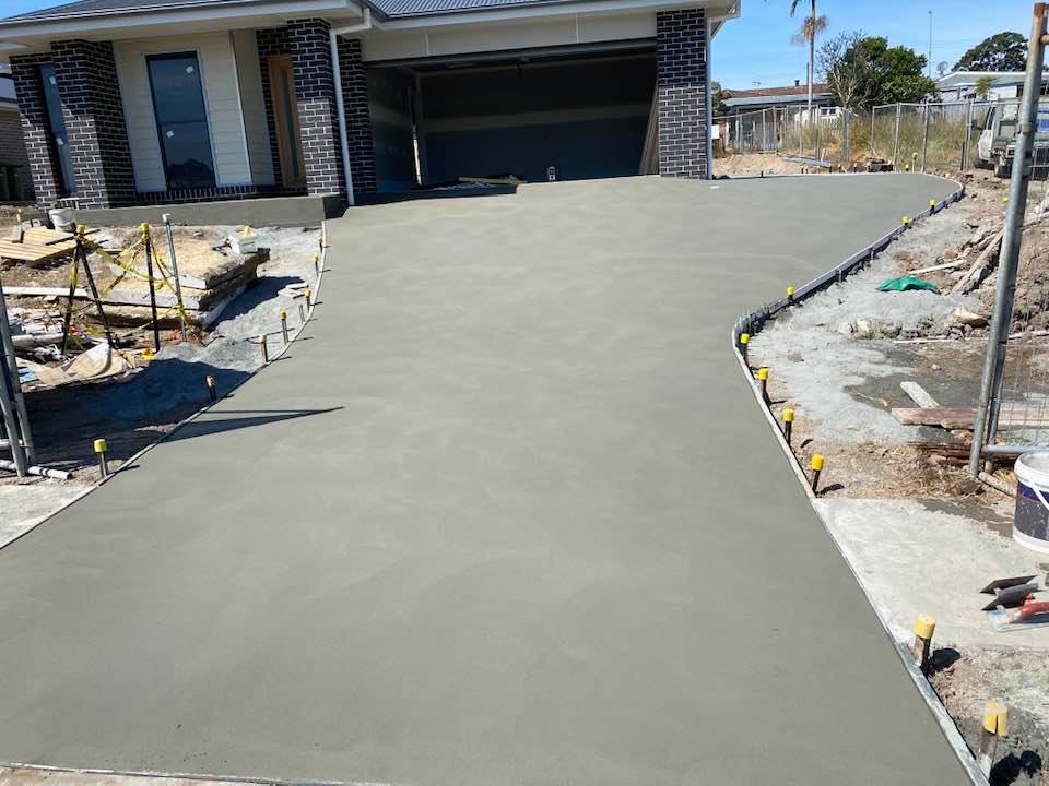 Curve Concrete Driveway — Concreters in Port Macquarie, NSW