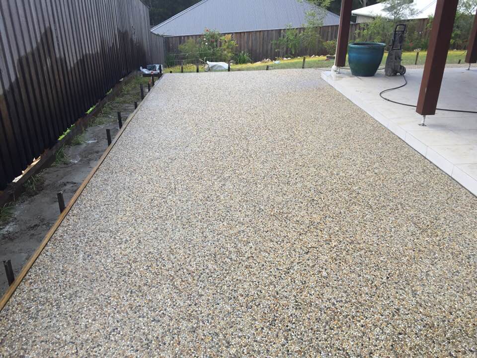 Exposed Aggregate Patio — Concreters in Port Macquarie, NSW