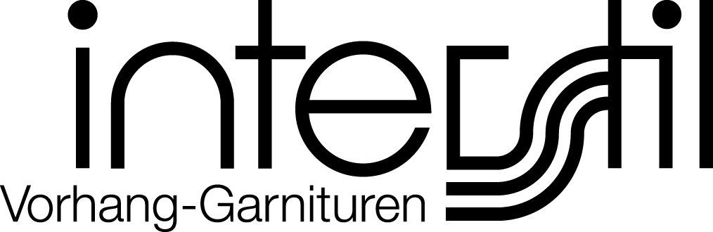 A black and white logo for integral vorhang-garnituren