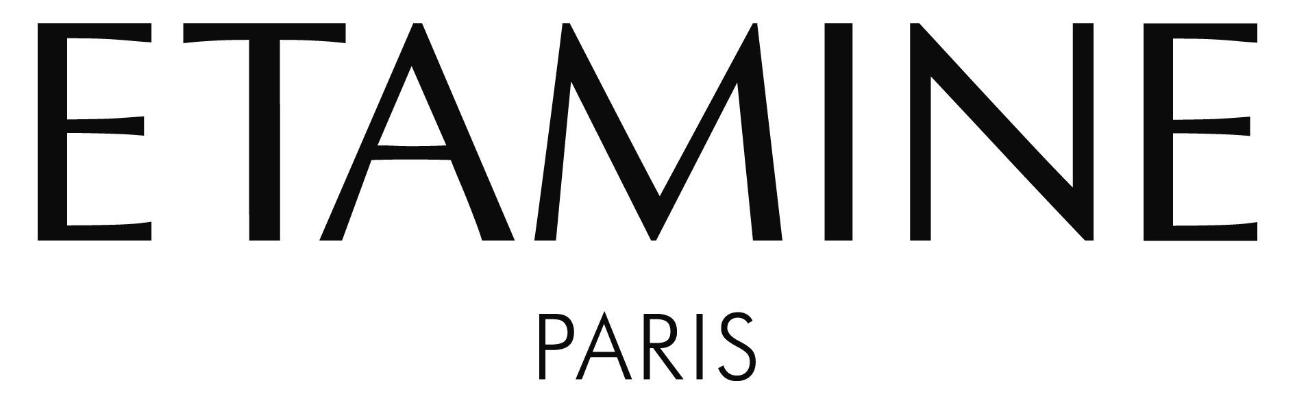 Ein schwarz-weißes Logo für Etamine Paris