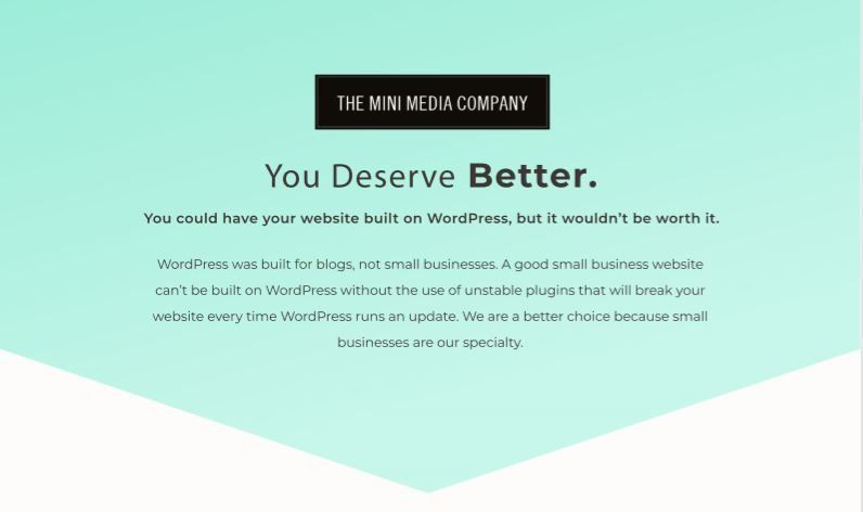 You Deserve Better than Wordpress