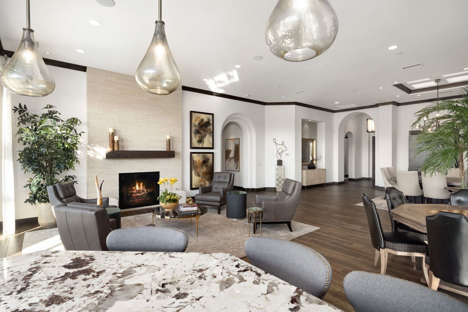 Bar to Living Room