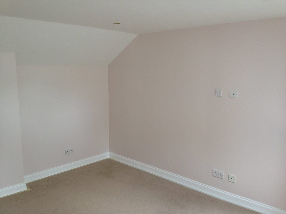building walls after painting