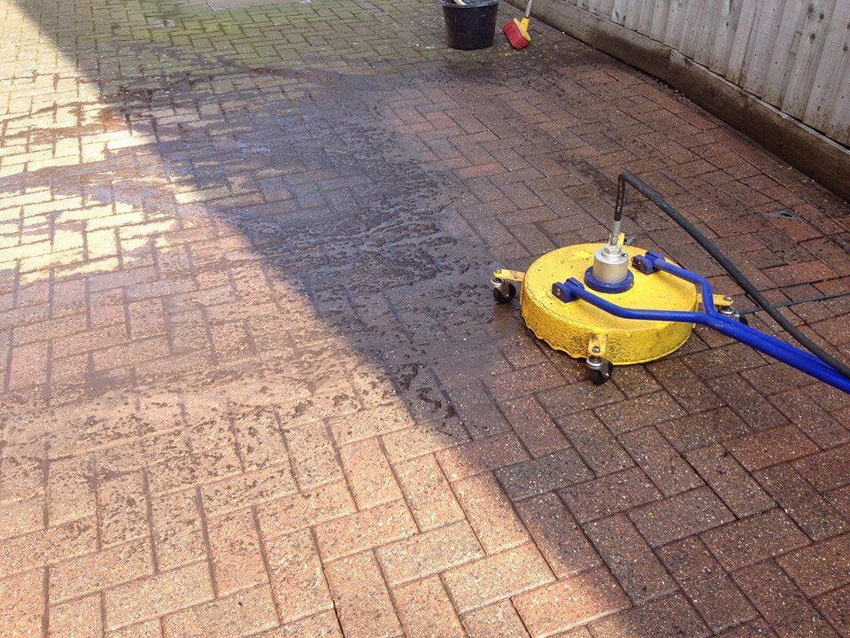 patios before cleaning