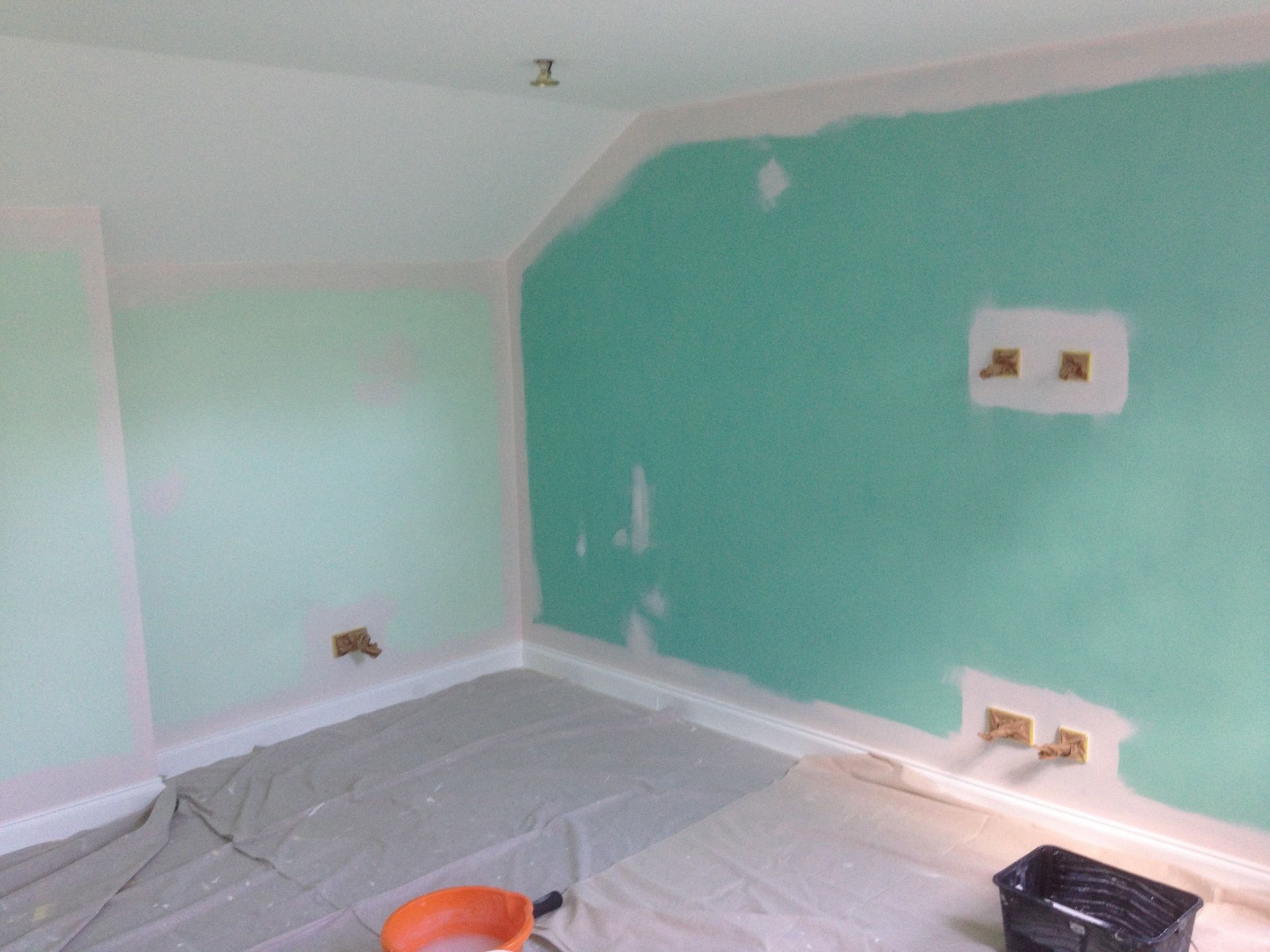 building walls before painting