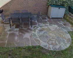 patios after pressure washing