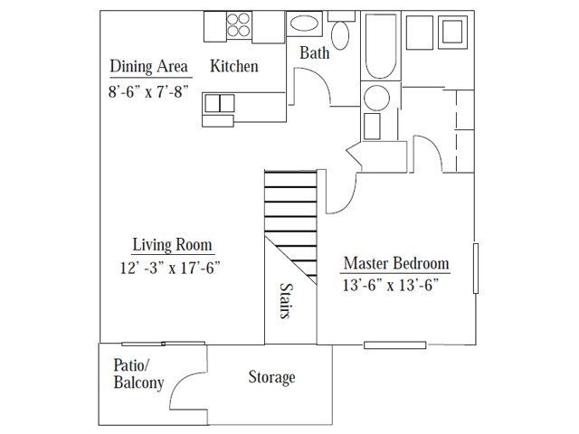 1 Bedroom Downstairs