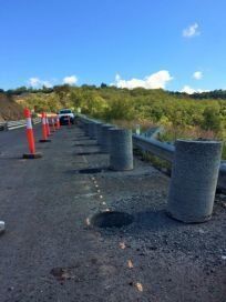 Coring Toowoomba Range 400mm holes for guard rails 2014 Coring Toowoomba Range