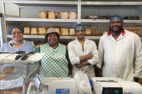 freshly baked buns, cakes and muffins