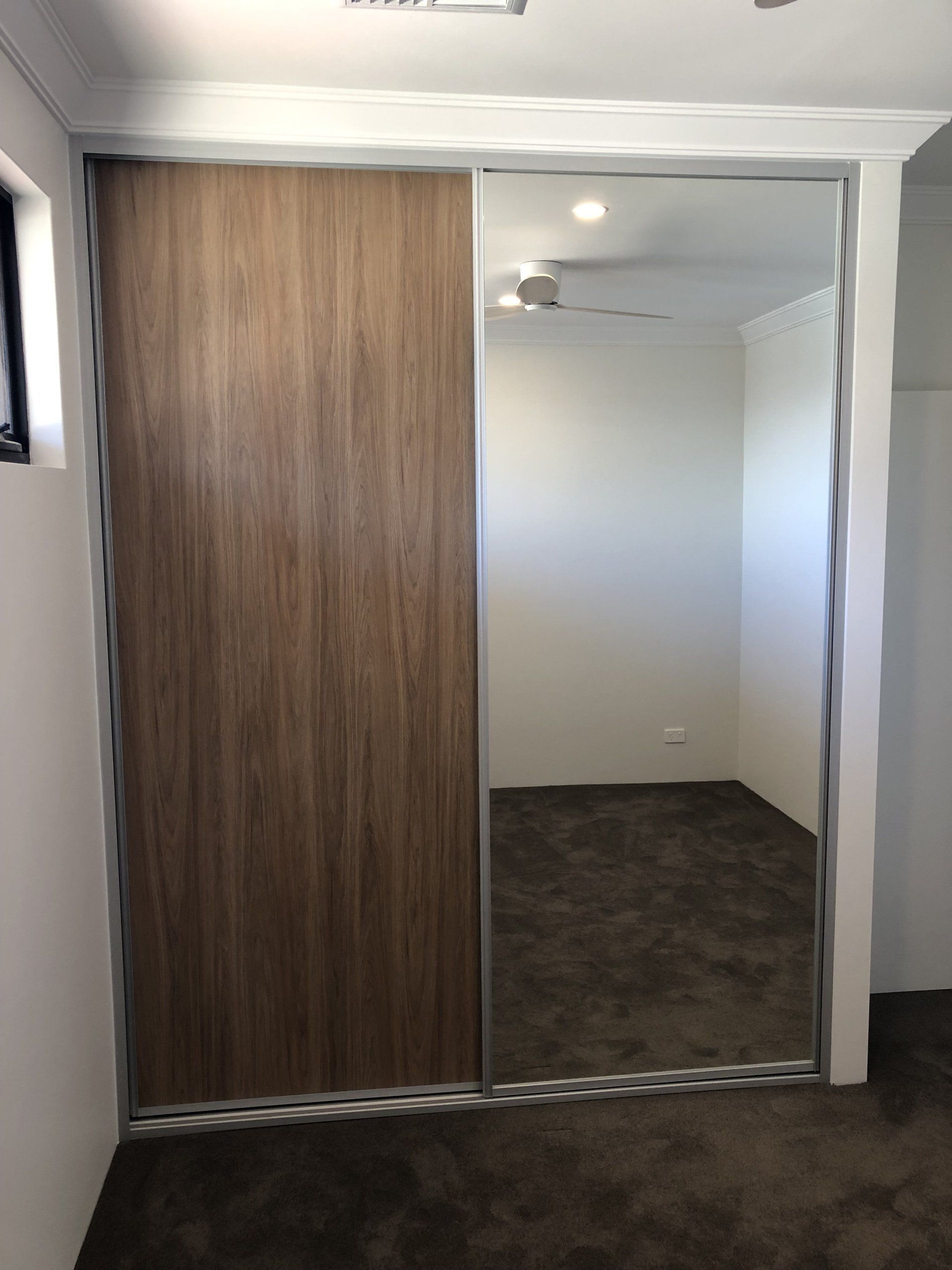 Wood And Mirror Sliding Wardrobe Doors Perth