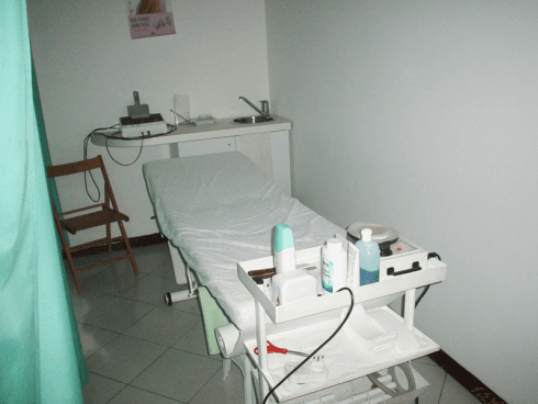 Lettino per trattamenti estetici