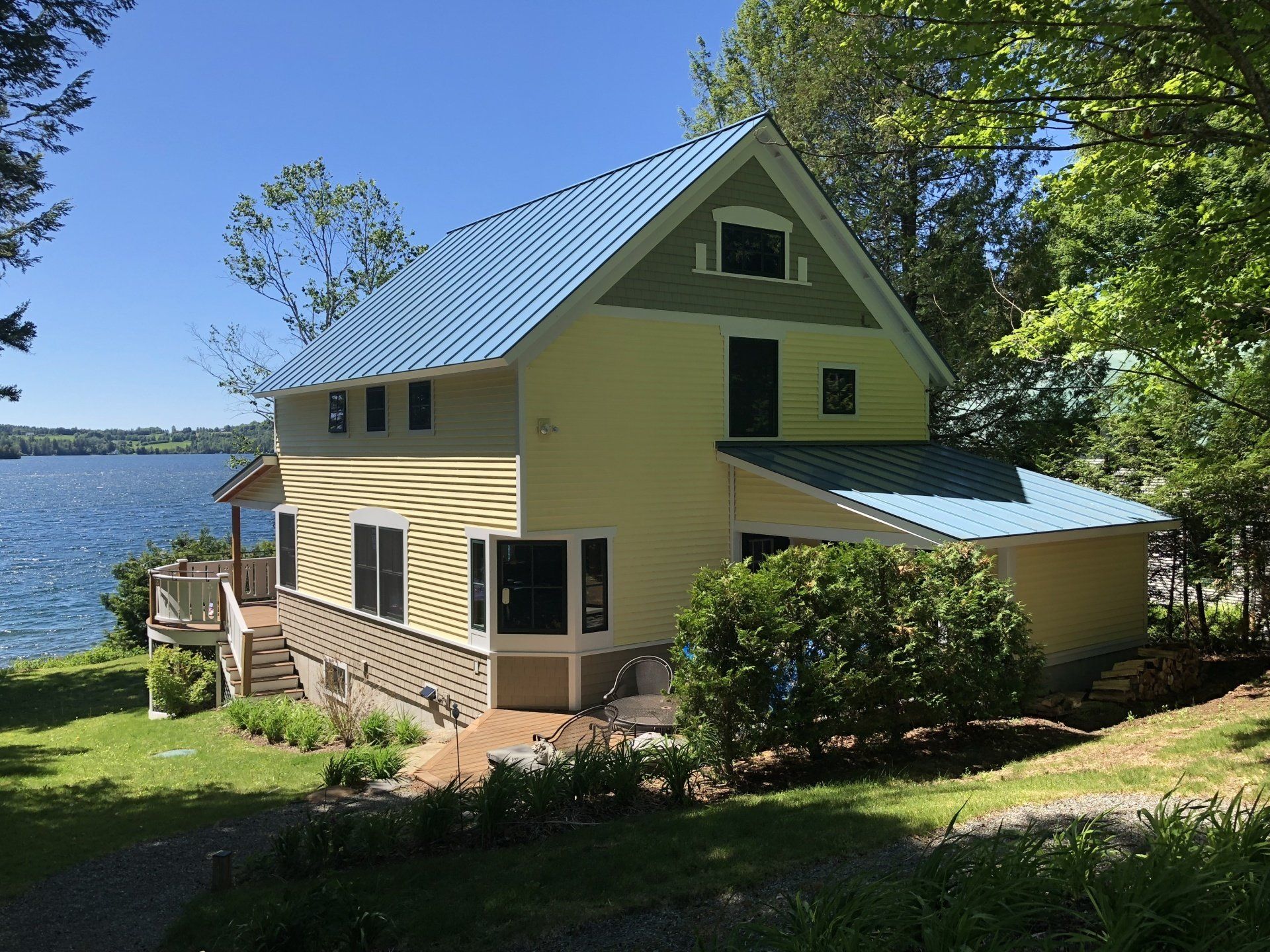 Caspian Lake Cottage Big Porch Kingdom Construction