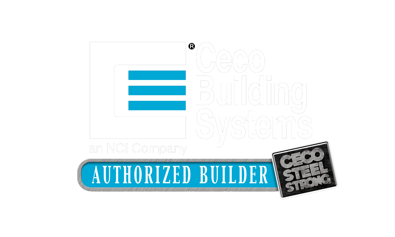 Authorized Builder logo with blue bars and badge icons on white background