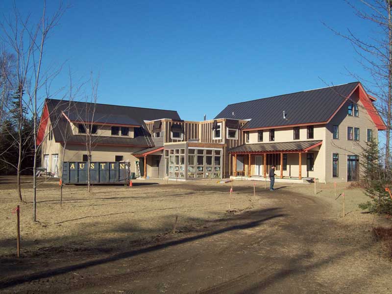 Big House Exterior in progress Newport Construction