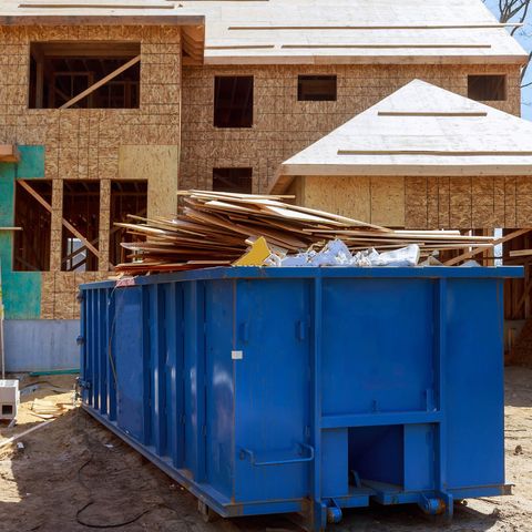 House Construction Scrap on the Dumpster — Dumont, CO — Doyle Disposal House Construction Scrap on the Dumpster — Dumont, CO — Doyle Disposal