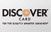 Discover credit card logo.