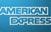 American Express logo on a gradient blue background.