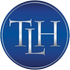 Blue circular logo with silver letters