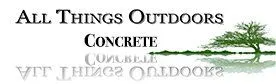 All Things Outdoors logo with a tree and reflected text on a light background