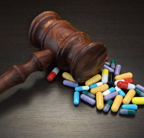 Judge Gavel and Medication — New Madrid, MO — Hunter Law Firm Judge Gavel and Medication — New Madrid, MO — Hunter Law Firm