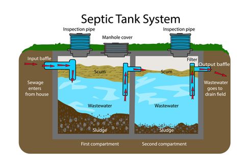 Illustration Of Septic Tank System — Albuquerque, NM — Atlas Pumping Illustration Of Septic Tank System — Albuquerque, NM — Atlas Pumping
