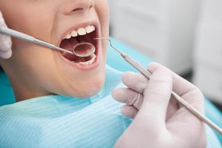 Little patient at dentist office — Dental Surgery in Brick, NJ Little patient at dentist office — Dental Surgery in Brick, NJ